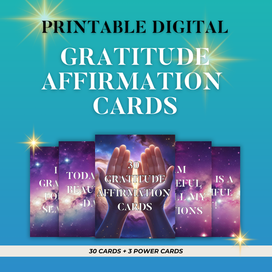 Daily Gratitude Affirmations Cards (Printable)