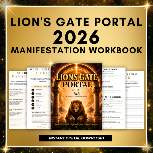Lion's Gate Portal 2026 Manifestation Workbook